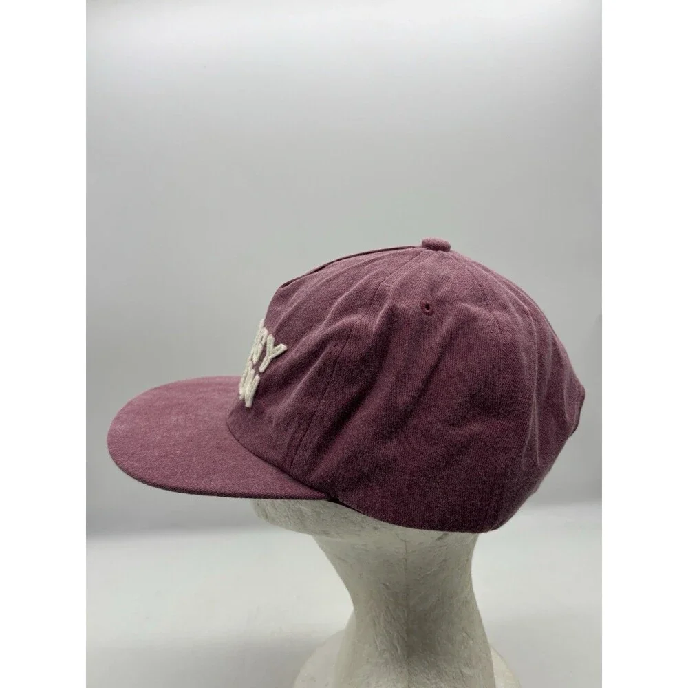 Weld Manufacturing Shuggy Nation Hat Washed Burgundy Cotton Dad Cap Strapback